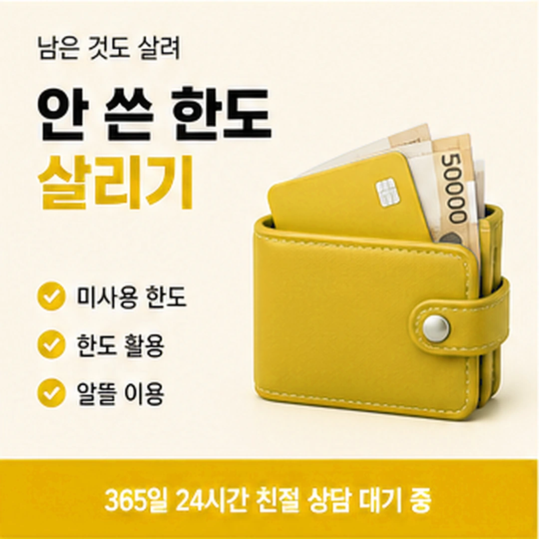 다음머니 신한카드 이용 한도 확인 안내 배너 이미지
